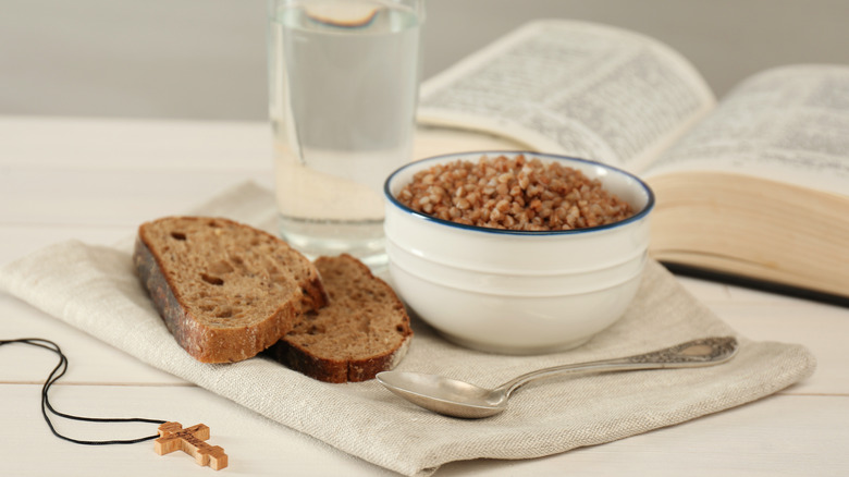 bible with bread