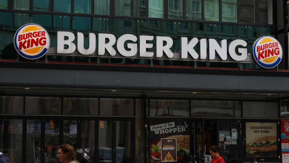 Burger King sign and posters