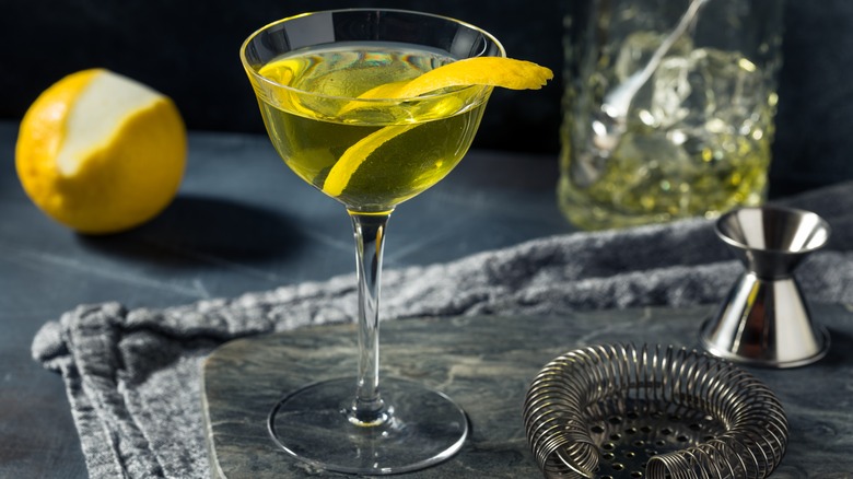 Yellow cocktail