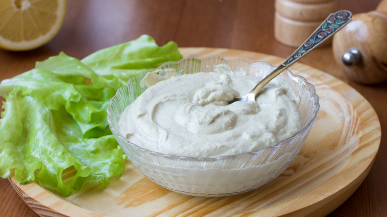 Homemade vegan mayo