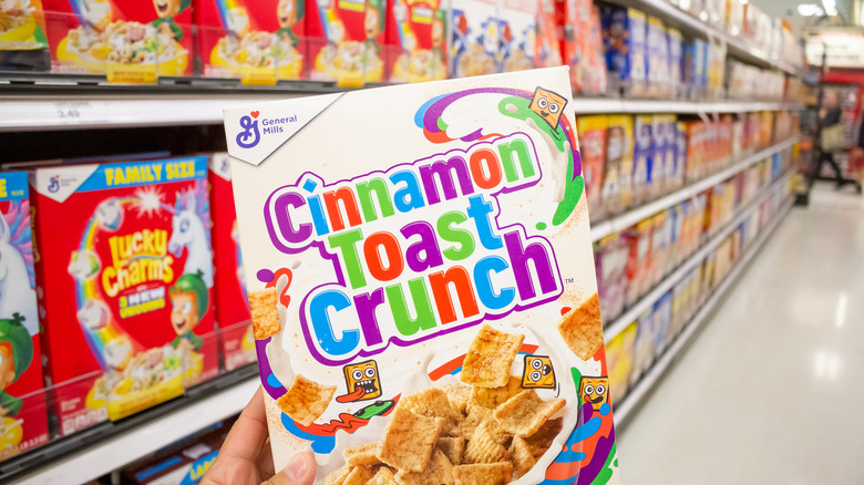 Cinnamon Toast Crunch in cereal aisle