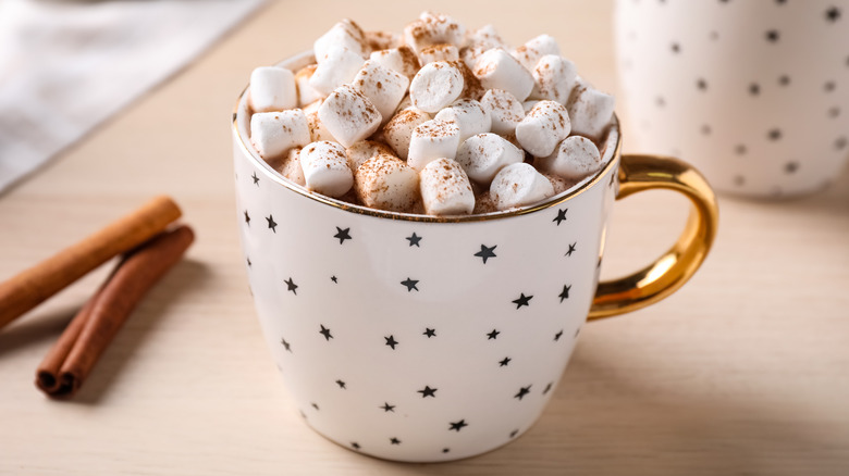 hot chocolate with marshmallows