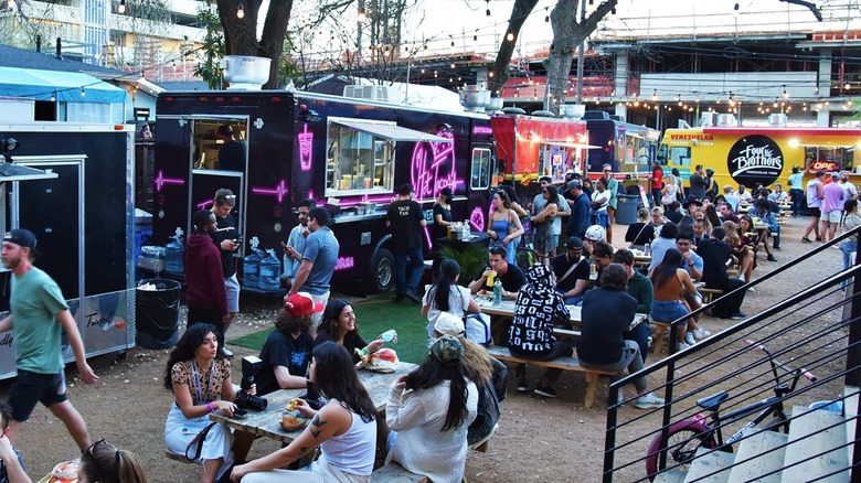 Food trucks at SXSW festival