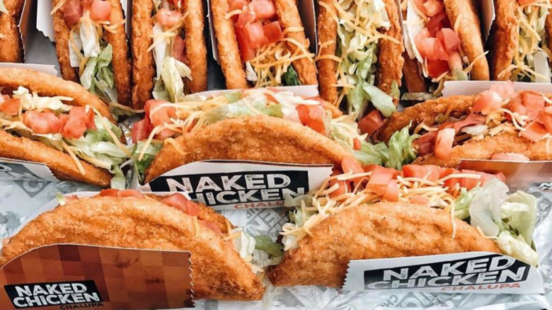 Many Naked Chicken Chalupas from Taco Bell