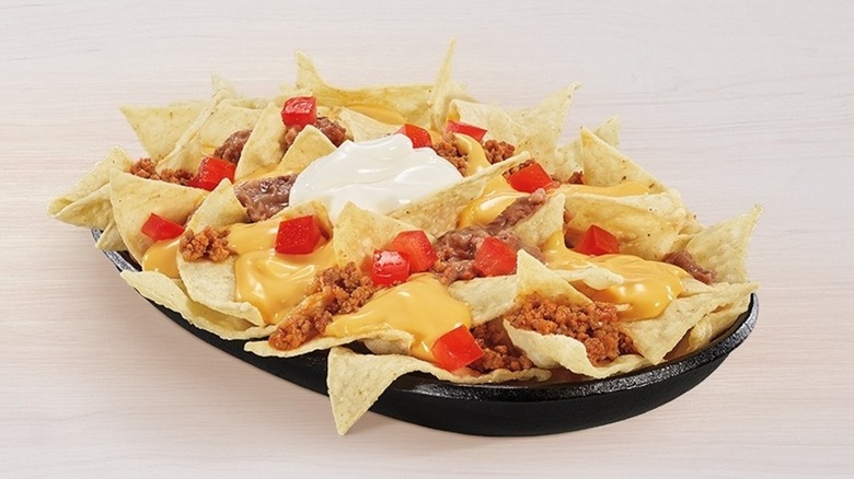 Taco Bell Nachos BellGrande on a table