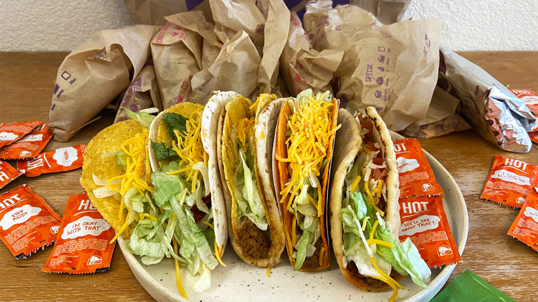 Spread of Taco Bell Tacos