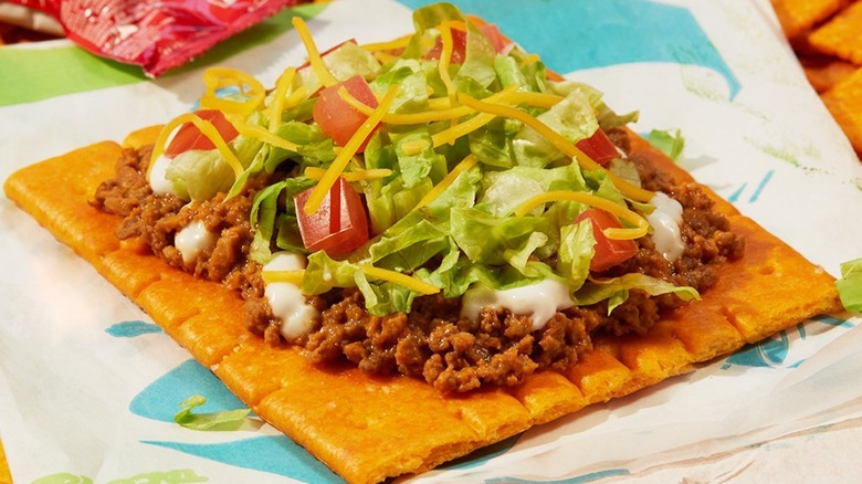 Taco Bell Cheez-It tostada