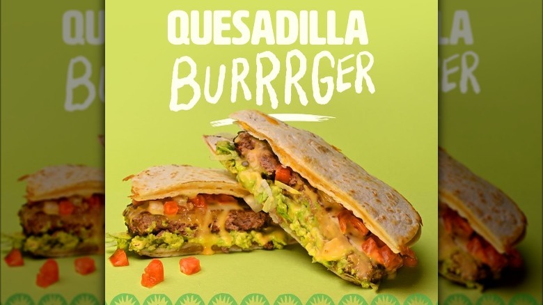 taco bueno quesadilla burrrger