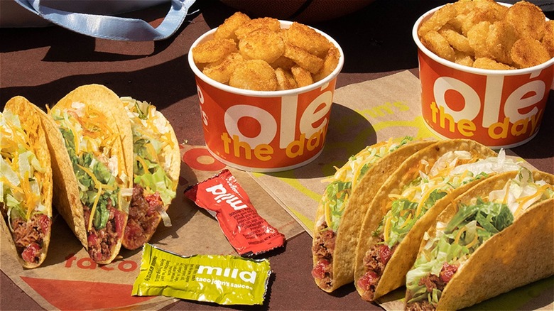 Taco John's tacos and potato olés