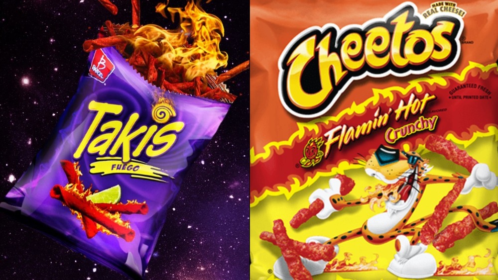 Takis and Flamin' Hot Cheetos 