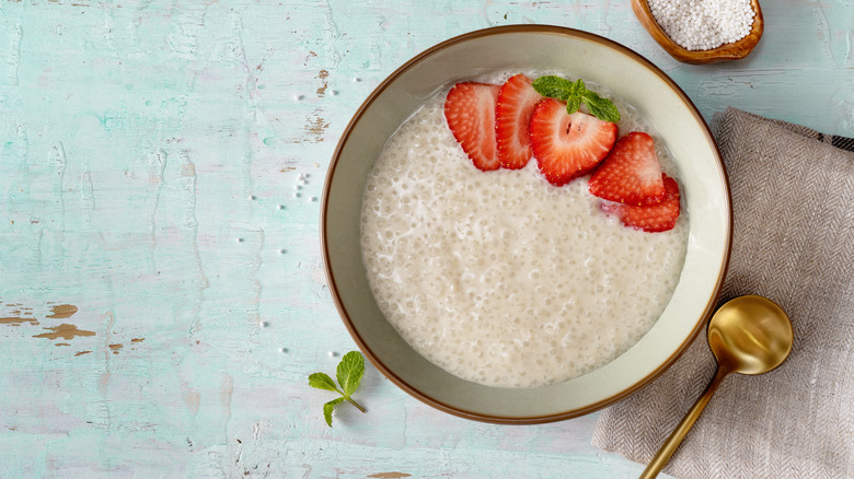 tapioca pudding with fruit