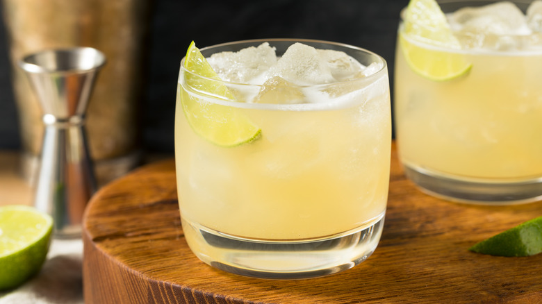 two margaritas on the rocks