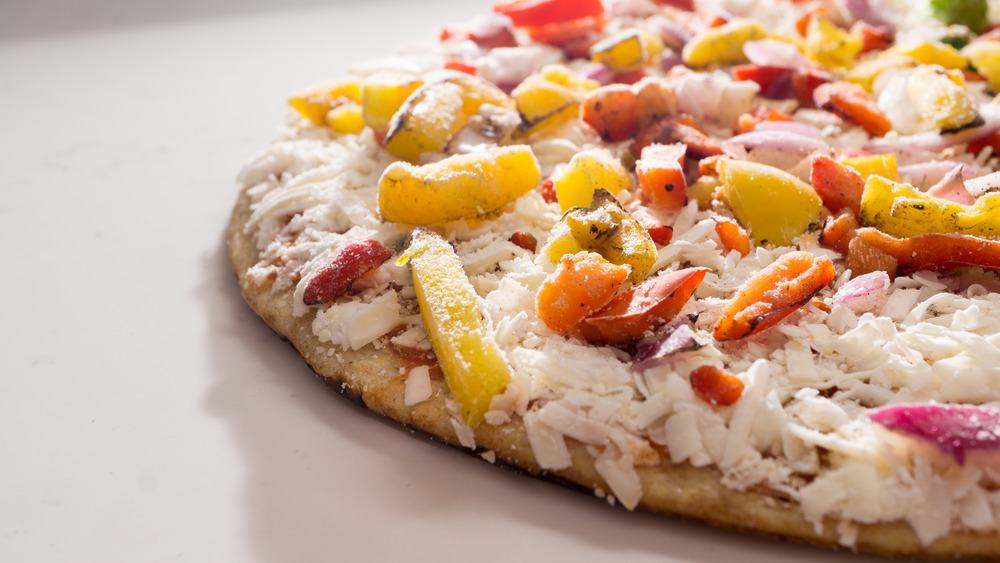 Frozen vegetable pizza