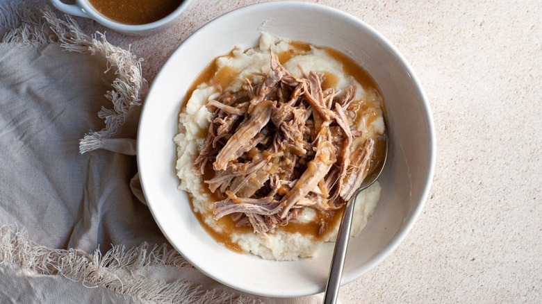 Tender slow cooked pork with onion soup mix recipe