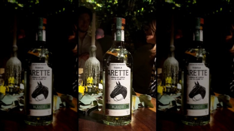 A bottle of Arette Blanco tequila.