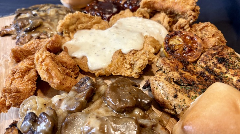 Assorted chicken dishes from Texas Roadhouse