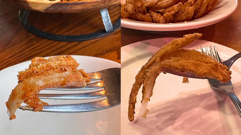 Fried onion bites