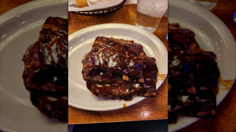 Half slab of Texas Roadhouse ribs