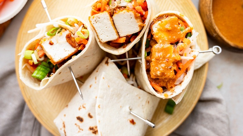 thai tofu wraps