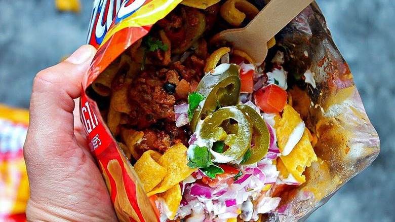 frito pie cheese chili bag