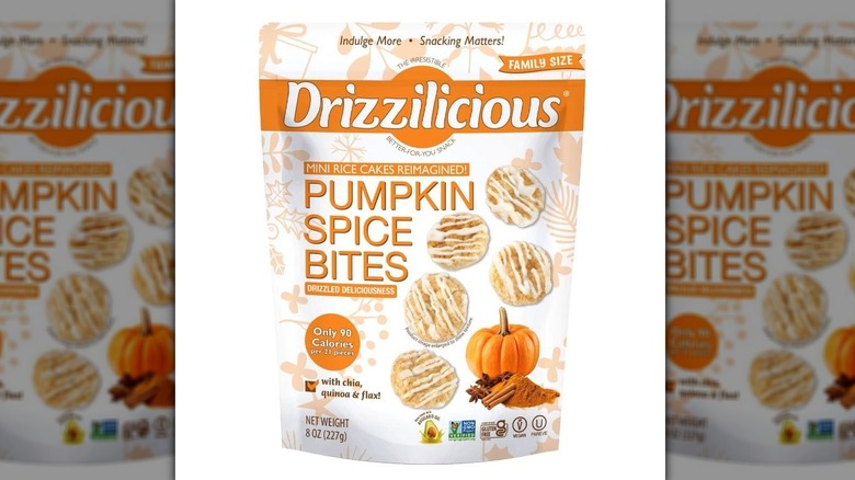 Bag of Drizzilicious pumpkin spice bites rice cakes