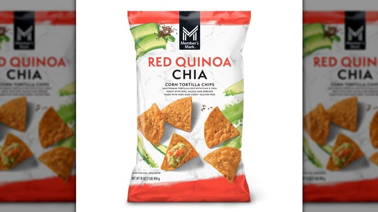 Bag of Member's Mark red quinoa chia corn tortilla chips