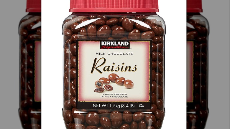 kirkland milk chocolate raisins