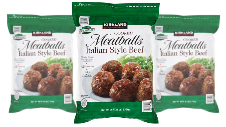 bag of Kirkland meatballs