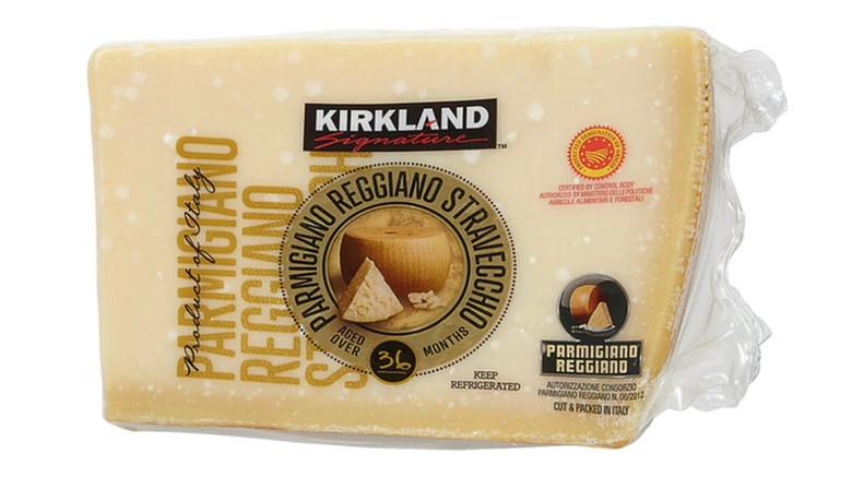 chunk of Kirkland Parmigiano-Reggiano stravecchio