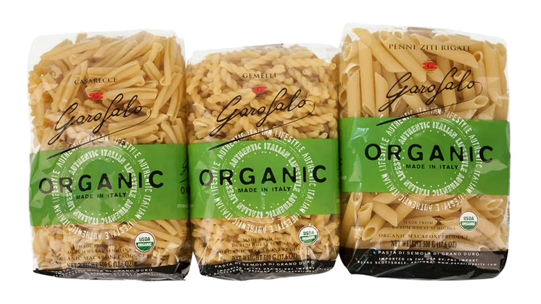 three kinds of Garofalo pasta