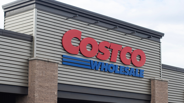 close-up of Costco sign