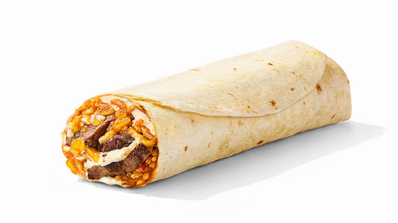 Product image of Taco Bell Melty Pepper Jack Steak Burrito