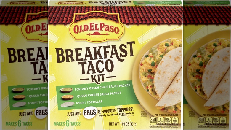 Old El Paso breakfast taco kit