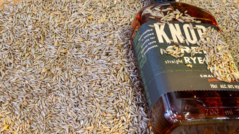 Knob Creek Rye in rye grain seeds