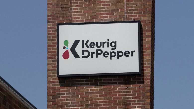 sign outside of Keurig Dr Pepper