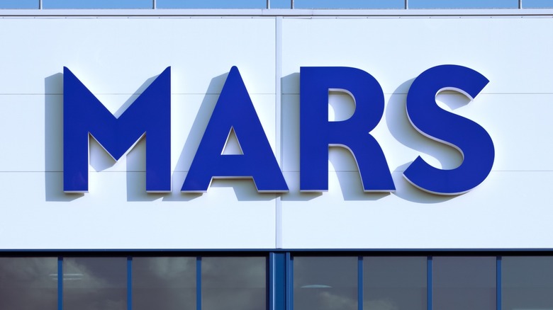 sign  on Mars corporate building