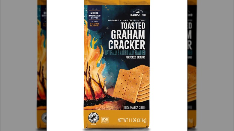 Package of toasted graham cracker flavored coffee.