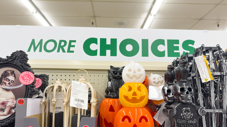 Halloween decor at dollar tree
