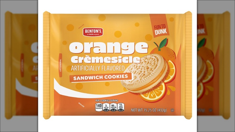 Package of creamsicle-flavored cookies.