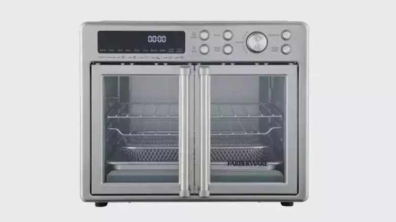 Farberware Brand 25L 6-Slice Toaster Oven with Air Fryer, French Door