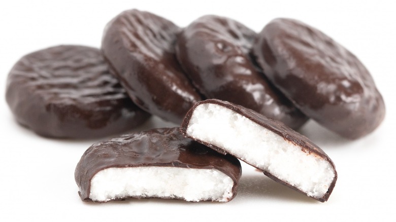 Chocolate covered peppermint patties