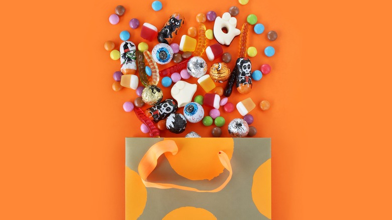 Halloween bag with treats