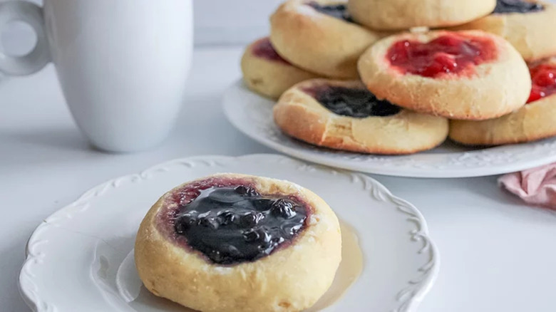 plate of berry kolaches