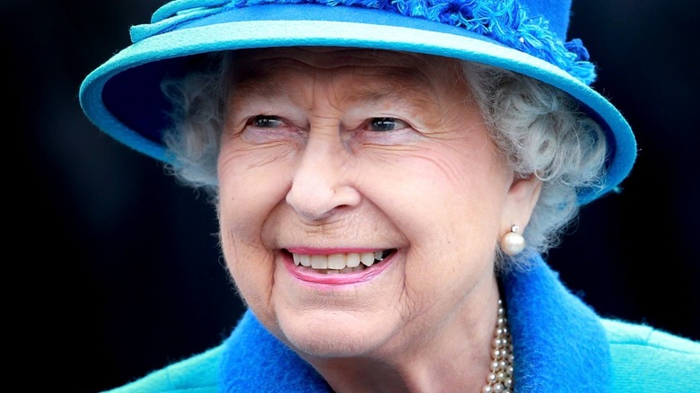 Queen Elizabeth II smiling