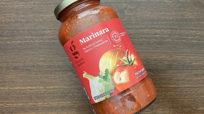 Jar of Good and Gather marinara