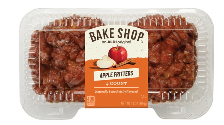 Package of Aldi Bake Shop apple fritters