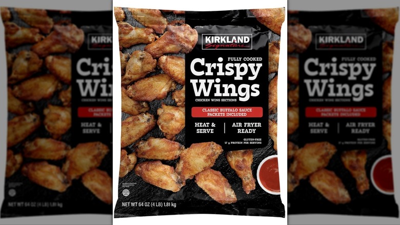 Bag of crispy heat and serve chicken wings.