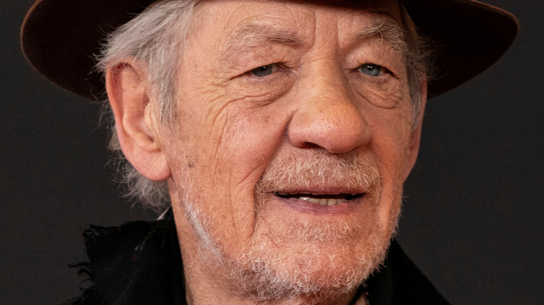 sir ian mckellen with brown hat