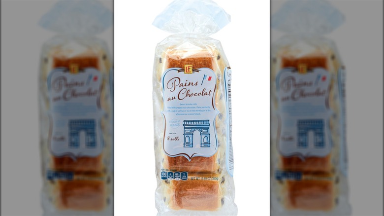 Bag of Aldi's L'oven Fresh pains au chocolat