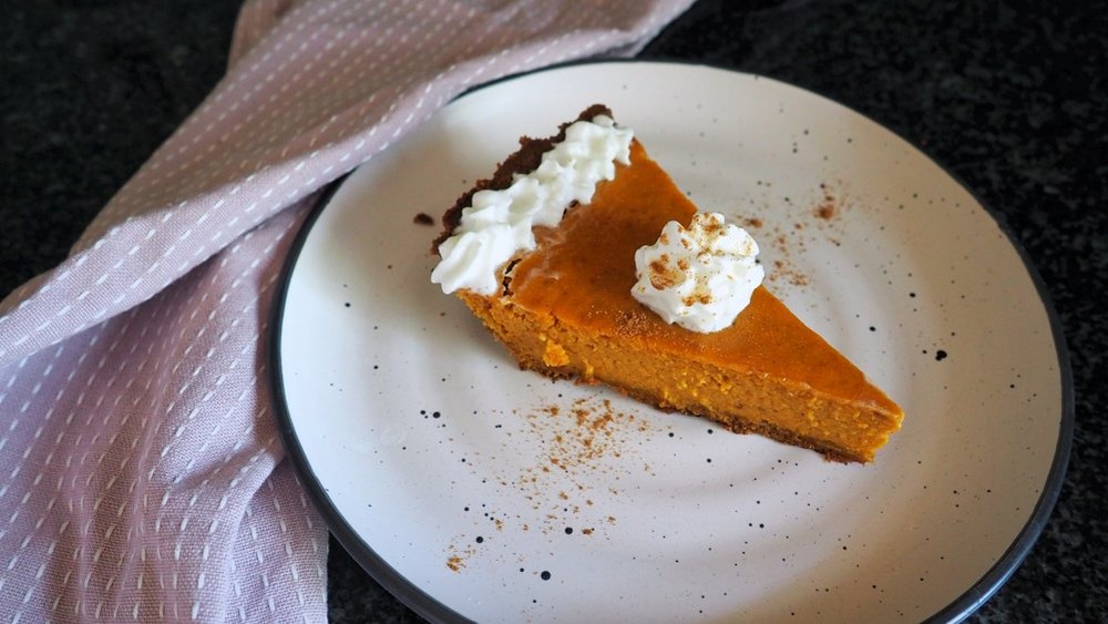 slice of pumpkin pie
